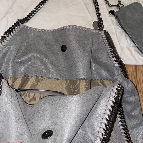Stella McCartney Large Falabella - Grey w Silver Chain - Picture 5 of 16